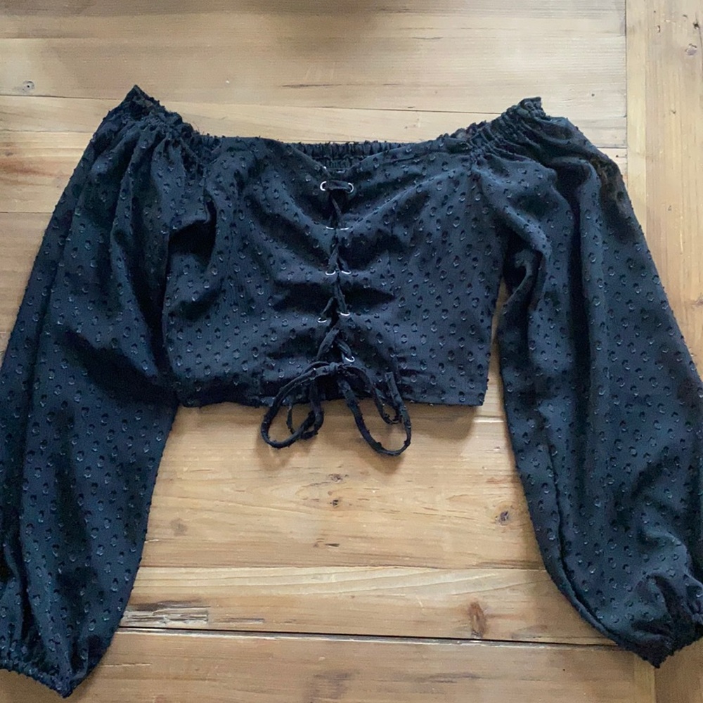 Aéropostale Black Corset long sleeve top